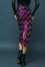 Load image into Gallery viewer, Sequin Midi Pencil Skirt
