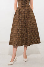 Load image into Gallery viewer, Textured Woven Midi Full Skirt
