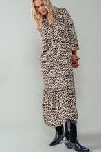 Load image into Gallery viewer, Leopard Print Ruffle Maxi Dress
