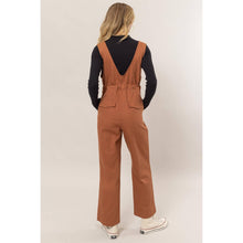 Load image into Gallery viewer, Camel Twill Sleeveless Jumpsuit
