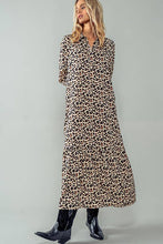 Load image into Gallery viewer, Leopard Print Ruffle Maxi Dress
