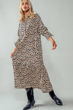 Load image into Gallery viewer, Leopard Print Ruffle Maxi Dress
