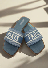 Load image into Gallery viewer, Paris Blue Flats
