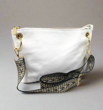 Load image into Gallery viewer, White Italian Leather Crossbody
