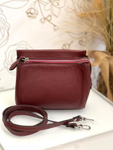 Load image into Gallery viewer, Genuine Leather Burgundy Crossbody
