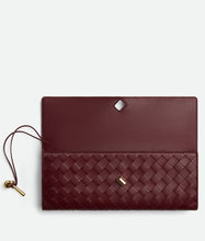 Load image into Gallery viewer, Burgundy Weave Long Women&#39;s Clutch Bags
