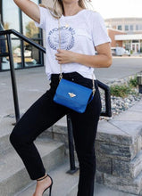 Load image into Gallery viewer, Royal Blue Leather Crossbody Handbag
