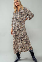 Load image into Gallery viewer, Leopard Print Ruffle Maxi Dress
