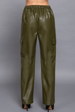 Load image into Gallery viewer, Faux Leather Cargo Pants
