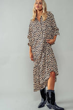 Load image into Gallery viewer, Leopard Print Ruffle Maxi Dress
