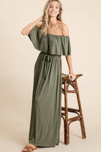 Load image into Gallery viewer, Julliana Rayon Jersey Off the Shoulder Maxi Dress
